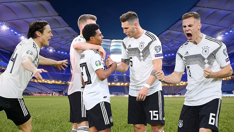 Gibt es wieder Grund zum Jubeln für das deutsche Team um Kimmich (5.v.l.) wie beim 3:2-Sieg über die Niederlande im Hinspiel? Gibt es wieder Grund zum Jubeln für das deutsche Team um Kimmich (5.v.l.) wie beim 3:2-Sieg über die Niederlande im Hinspiel?