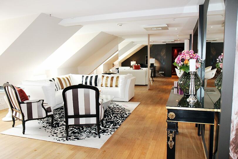 Eine der beiden neu gestalteten Penthouse-Suiten.