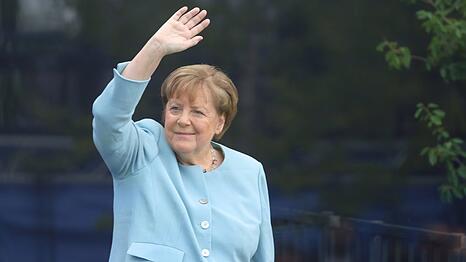 Angela Merkel bei der Er&ouml;ffnungszeremonie des Obama Presidential Center.