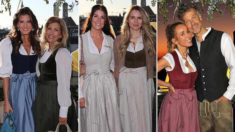 Beim Wiesn-Warm-up auf der Dachterrasse des Münchner Mandarin Orientals stimmen sich die VIPs auf das Oktoberfest ein.