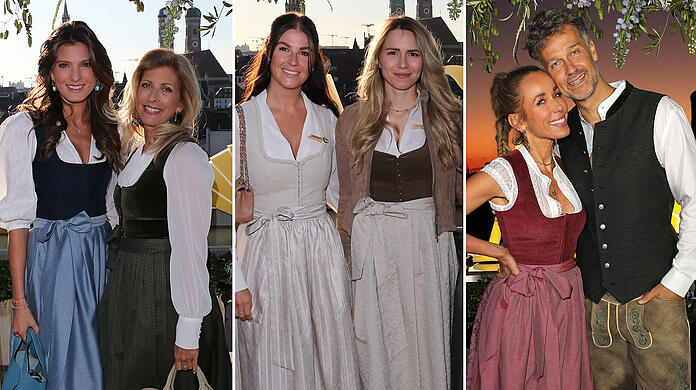 Beim Wiesn-Warm-up auf der Dachterrasse des Münchner Mandarin Orientals stimmen sich die VIPs auf das Oktoberfest ein.