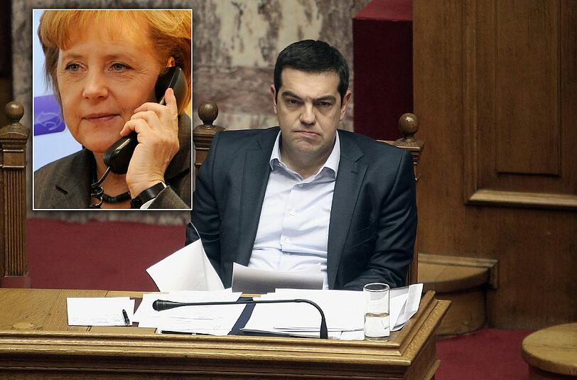 Um eine Lösung für das pleitebedrohte Griechenland zu finden, haben Angela Merkel und Alexis Tsipras am Sonntag miteinander telefoniert.