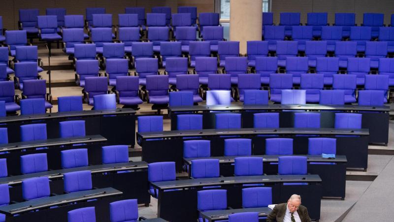 AfD-Fraktionschef Alexander Gauland im Plenarsaal des Bundestags. AfD-Fraktionschef Alexander Gauland im Plenarsaal des Bundestags.