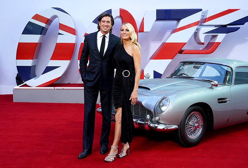 Der britische Moderator Vernon Kay mit seiner Landsfrau Tess Daly - Model, Romanautorin und TV-Moderatorin.