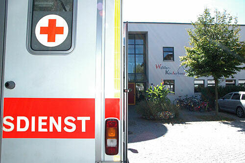 In diesem Kindergarten verunglückte das kleine Mädchen