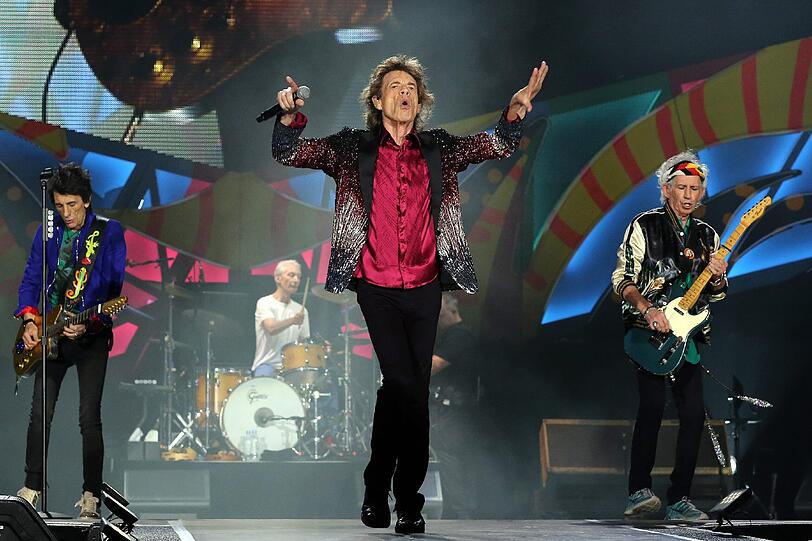 Die Rolling Stones bei ihrem Auftritt am Freitag in Havanna - der erste in Kuba.