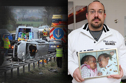 Am 13. November 2012 wollte sich Binaca T. auf der A92 bei Eching umbringen. Norman H. bleiben von seinen getöteten Zwillingen nur Erinnerungen und ein Foto.