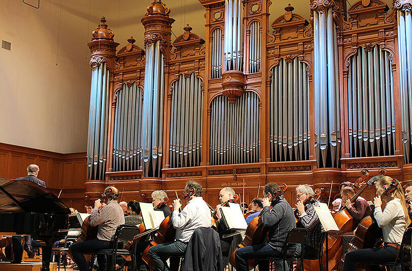 Die Münchner Philharmoniker zu Gast in München. Die Bilder von Konzert und Generalprobe.