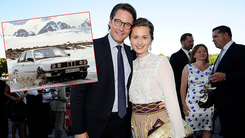 Andreas Scheuer (hier mit Ehefrau Sabine) besitzt den alten BMW von Strauß (Symbolfoto).