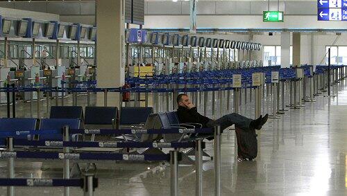 Auch am Flughafen in Athen geht nichts mehr Auch am Flughafen in Athen geht nichts mehr
