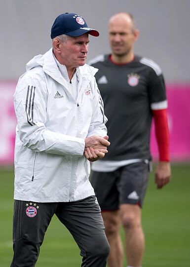 Die Bilder vom Abschlusstraining des FC Bayern vor dem Halbfinale gegen den FC Sevilla.