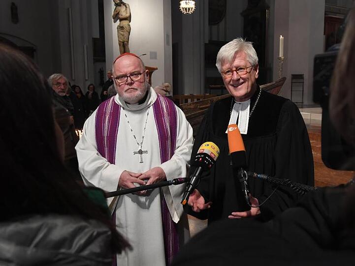 Kardinal Marx und EKD-Vorsitzender Bedford-Strohm. Foto: Felix Hörhager/dpa/Archivbild