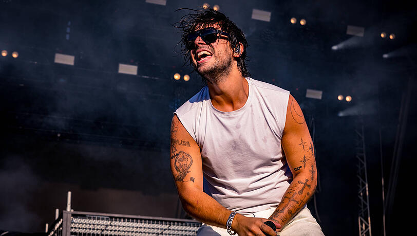 Der Rapper Souly bei seinem Auftritte im Juni 2025 auf dem Heroes Festival in Geiselwind.