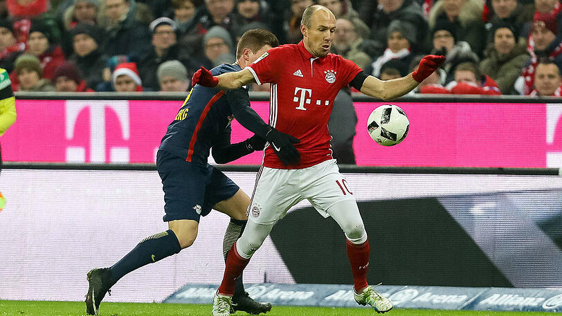Arjen Robben - Note 2: Am 1:0 beteiligt, als er Lahm klasse bediente. Bei seinen Dribblings kaum zu stoppen von der Leipziger Defensive. Wann gibt es den neuen Vertrag?