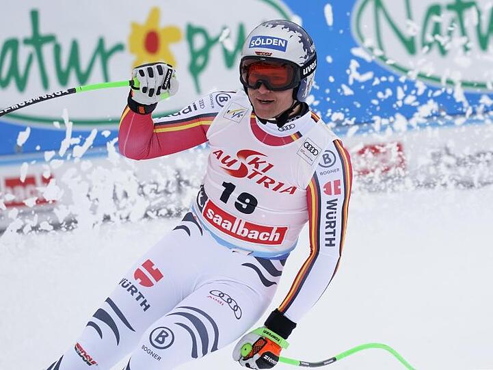 Thomas Dreßen hat im Super G Platz drei erreicht.