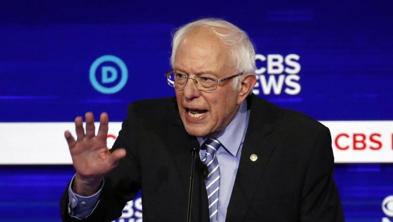 Im Rennen um die Kandidatur liegt nach Vorwahlen in bislang drei US-Bundesstaaten der linke Senator Bernie Sanders vorne. Im Rennen um die Kandidatur liegt nach Vorwahlen in bislang drei US-Bundesstaaten der linke Senator Bernie Sanders vorne.