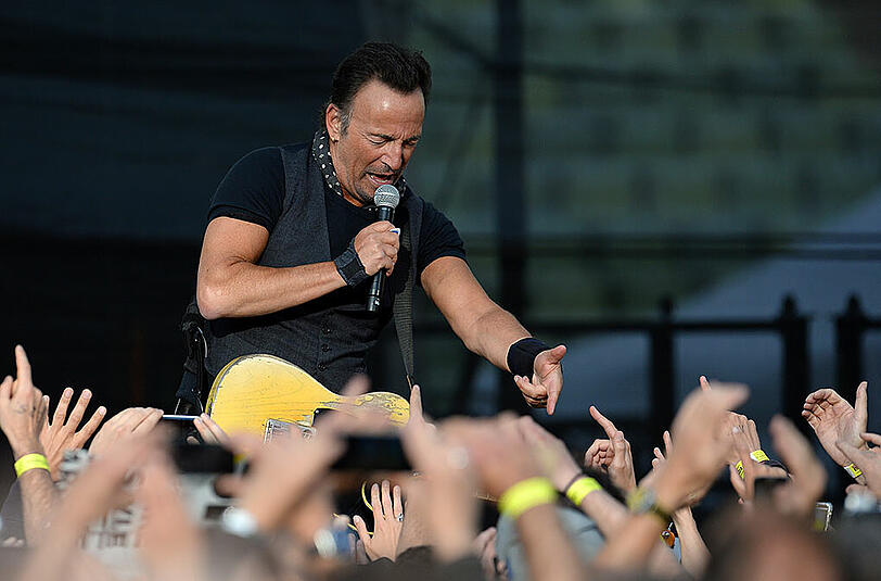 Bruce Springsteen begeisterte bei seinem Auftritt im Olympiastadion am 17. Juni 2016.