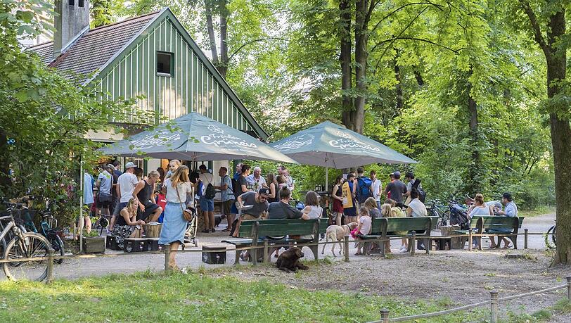Ein schönes Fleckerl im Englischen Garten: Fräulein Grüneis. Ein schönes Fleckerl im Englischen Garten: Fräulein Grüneis.