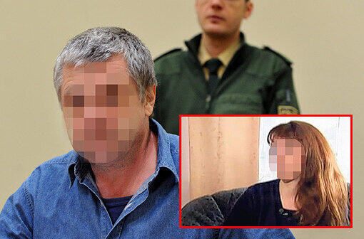 Kleines Foto: Ursula S. (42): Die Tochter von Doris S. und Noch-Ehefrau des Angeklagten hat die Scheidung eingereicht. Großes Foto: Der 51-Jährige Angeklagte, Thomas S., im Gerichtssaal vor dem Landgericht München II.