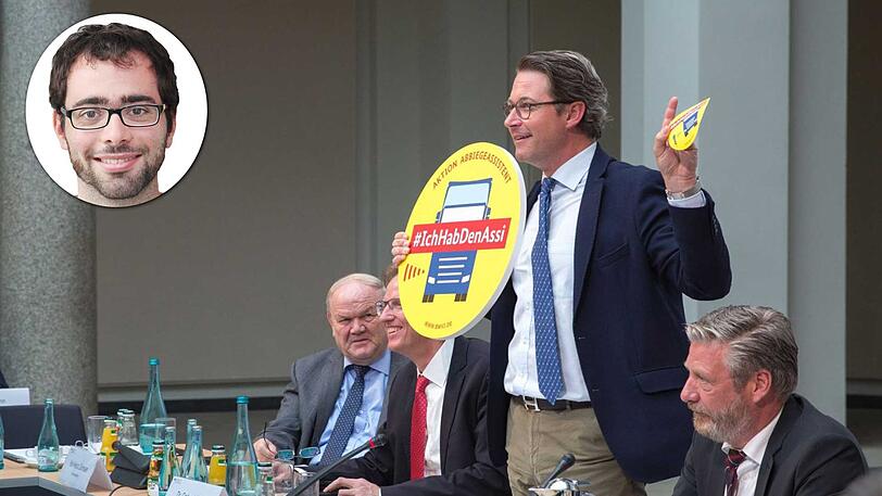 Bundesverkehrsminister Andreas Scheuer betreibt mit seiner Sticker-Aktion Symbolpolitik.