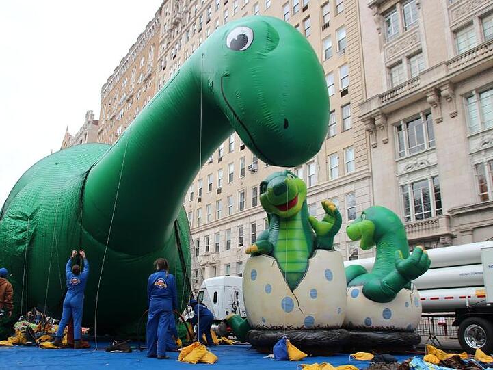 Dinosaurier in New York.