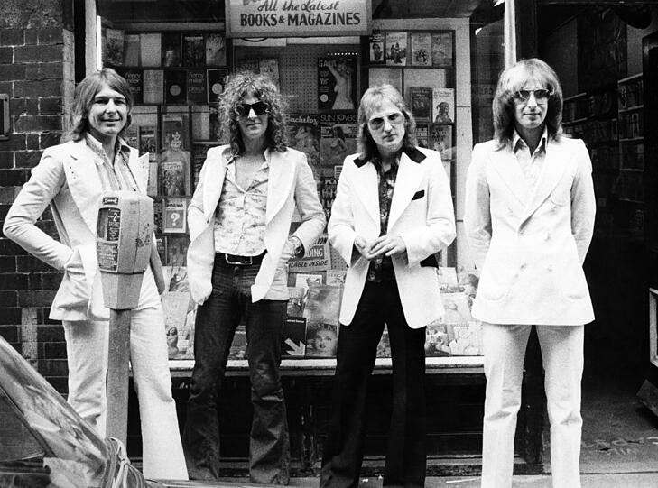 Die Band Mott the Hoople im Jahr 1973.
