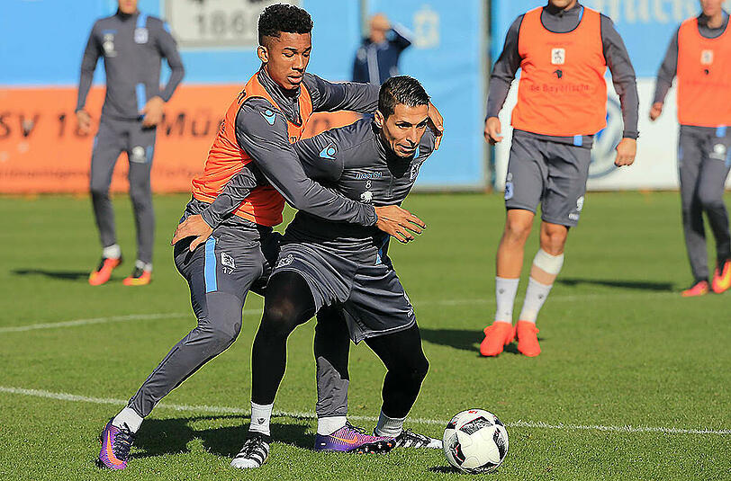 Rourinier versus Youngster: die Löwen Karim Matmour (re.) und Felix Uduokhai im Zweikampf.