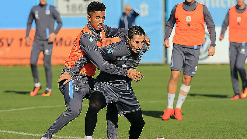 Rourinier versus Youngster: die Löwen Karim Matmour (re.) und Felix Uduokhai im Zweikampf. Rourinier versus Youngster: die Löwen Karim Matmour (re.) und Felix Uduokhai im Zweikampf.