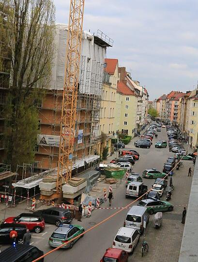 Bilder vom Tatort in der Zentnerstraße