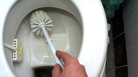 Kalkablagerungen und Urinstein in der Toilette lassen sich mit verschiedenen Hausmitteln entfernen.