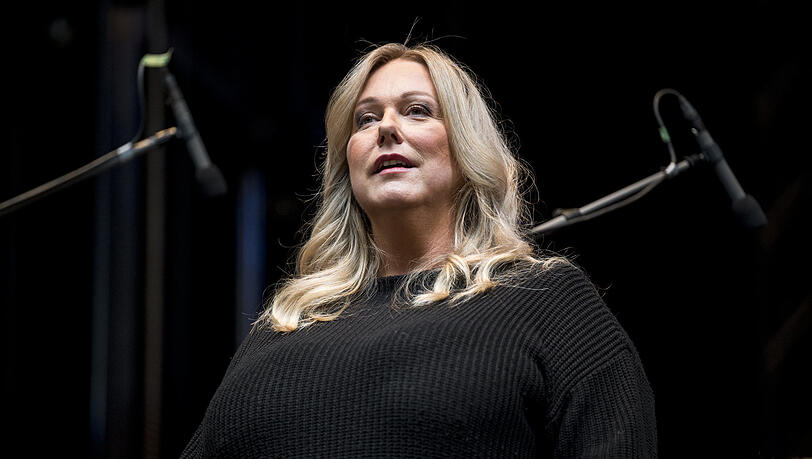 Katharina Wagner bei der Eröffnung des Festspiel Open Air am Fuße des Grünen Hügels. Katharina Wagner bei der Eröffnung des Festspiel Open Air am Fuße des Grünen Hügels.