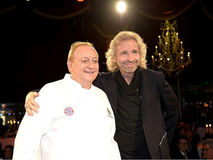 Alfons Schuhbeck mit seinem Gast-Star Thomas Gottschalk
