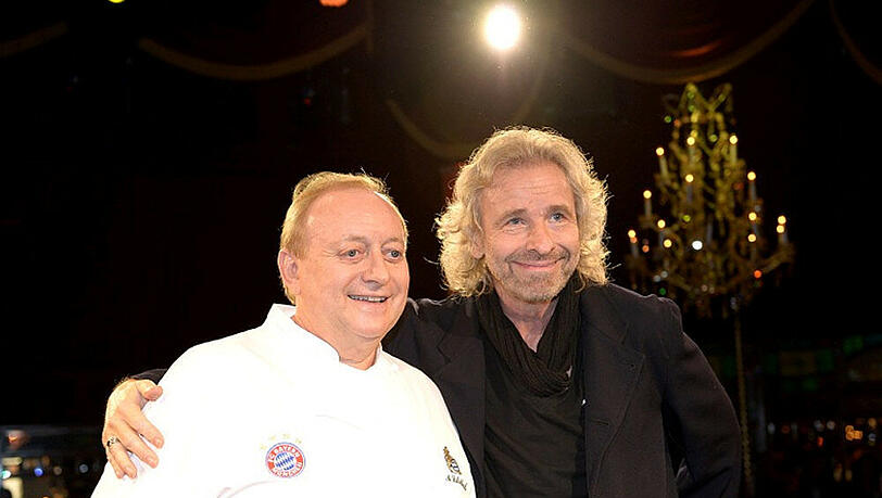 Alfons Schuhbeck mit seinem Gast-Star Thomas Gottschalk Alfons Schuhbeck mit seinem Gast-Star Thomas Gottschalk