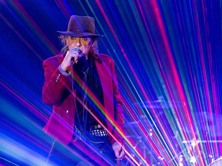 Udo Lindenberg bei der Arbeit.
