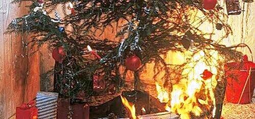 Mit ein paar Vorsichtsmaßnahmen lassen sich solche Brände in der Weihnachtszeit verhindern.