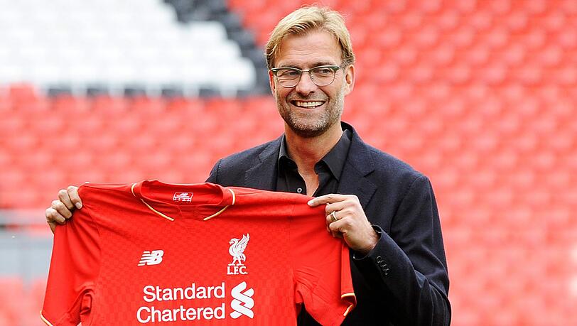 Jürgen Klopp leitete am Montag sein erstes Training beim FC Liverpool. Jürgen Klopp leitete am Montag sein erstes Training beim FC Liverpool.