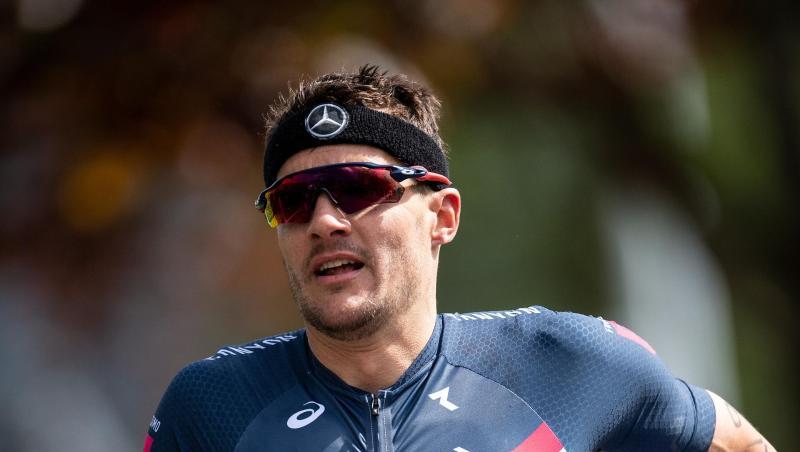 Der spätere Erstplatzierte Jan Frodeno läuft beim Triathlon Buschhütten. Foto: Marius Becker/Archivbild Der spätere Erstplatzierte Jan Frodeno läuft beim Triathlon Buschhütten. Foto: Marius Becker/Archivbild
