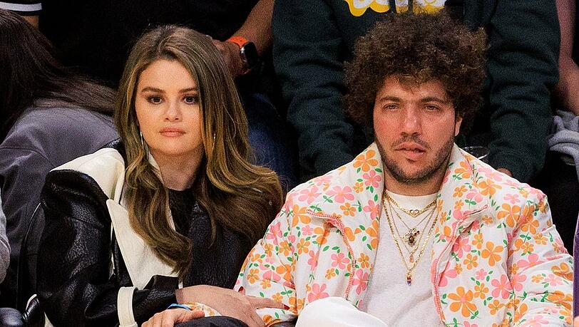 Selena Gomez und Benny Blanco fieberten im Januar 2024 beim Basketball-Match der Los Angeles Lakers und Miami Heat mit.