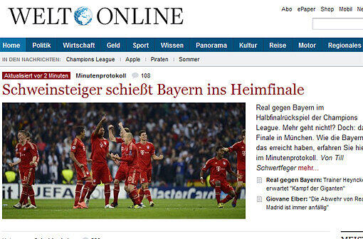 Pressestimmen Bayern Real Rückspiel