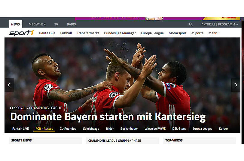 Nicht nur souverän, sondern dominant - so beschreibt "Sport1" den Auftritt des FC Bayern beim 5:0-Sieg gegen Rostow.