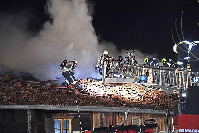 Das Feuer war im Haupthaus ausgebrochen...
