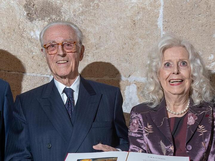 Franz Herzog von Bayern (l.) und Marianne Köster. Foto: Peter Kneffel/dpa