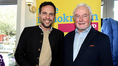 Martin Hagen FDP Politiker Gemeinderat Vaterstetten Wahlkandidat -Wolfgang Kubicki FDP Stv. Bundesvorsitzender a.D Baldham 20.01.2026 Cafe Melon Politischer Lunch mit Wolfgang Kubicki FDP Stv.Bundesvorsitzender Martin Hagen Gemeinderat in Vaterstaetten Foto Baldham *** Martin Hagen FDP politician local councillor Vaterstetten election candidate Wolfgang Kubicki FDP deputy federal chairman a D Baldham 20 01 2026 Cafe Melon Political lunch with Wolfgang Kubicki FDP deputy federal chairman Martin Hagen local councillor in Vaterstetten Photo Baldham