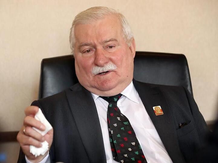 Auch Lech Walesa, von 1990 bis 1995 Staatspräsident Polens, unterzeichnete den offenen Brief.
