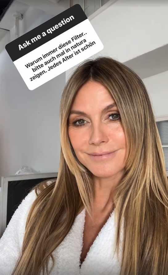 Auf Instagram zeigt sich Heidi Klum ganz natürlich und trotzt ihren Kritikern. Auf Instagram zeigt sich Heidi Klum ganz natürlich und trotzt ihren Kritikern.