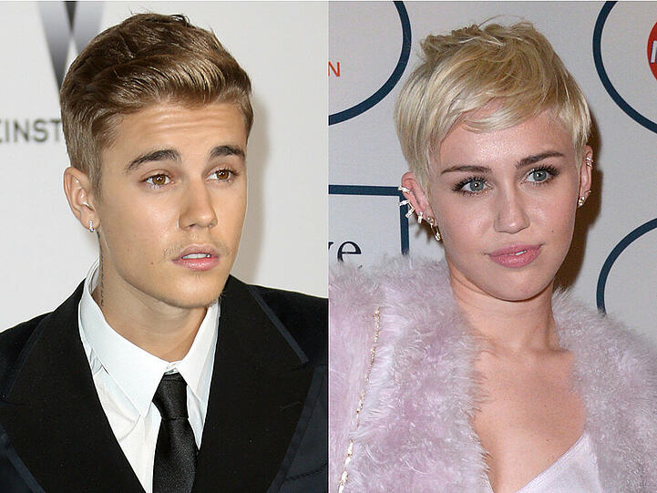 Justin Bieber und Miley Cyrus sind bei manchen Menschen ganz schön unbeliebt