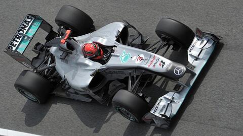 Michael Schumacher hat beim Freien Training vorne mitgemischt.