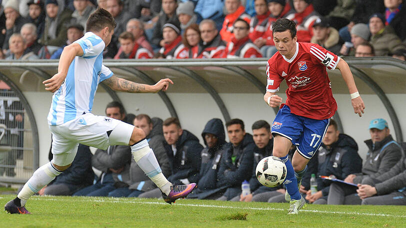Gefragtes Derby: die Löwen bei der SpVgg Unterhaching.