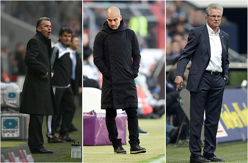 Holte 2001 die Champions League mit Bayern: Trainer Ottmar Hitzfeld.Pep Guardiolas Bayern-Ausbeute bislang: Zwei Meistertitel, ein Pokaltriumph.Gewann 2013 als bislang einziger Bayern-Coach das Triple: Jupp Heynckes.