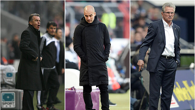 Holte 2001 die Champions League mit Bayern: Trainer Ottmar Hitzfeld.Pep Guardiolas Bayern-Ausbeute bislang: Zwei Meistertitel, ein Pokaltriumph.Gewann 2013 als bislang einziger Bayern-Coach das Triple: Jupp Heynckes. Holte 2001 die Champions League mit Bayern: Trainer Ottmar Hitzfeld.Pep Guardiolas Bayern-Ausbeute bislang: Zwei Meistertitel, ein Pokaltriumph.Gewann 2013 als bislang einziger Bayern-Coach das Triple: Jupp Heynckes.